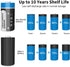 CR123A 3V Lithium Battery, 4 Pack 1600mAh with 10-Year Shelf Life for Flashlight Alarm System