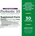 Nature’s Bounty Probiotic 10, Ultra Strength Daily Probiotic Supplement, Support for Digestive, Immune and Upper Respiratory Health, 1 Pack, 30 Capsules