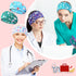 Jexine 20 Pcs Nurse Headbands with Button, Non Slip Hair Bands for Ear Protection for Women Men