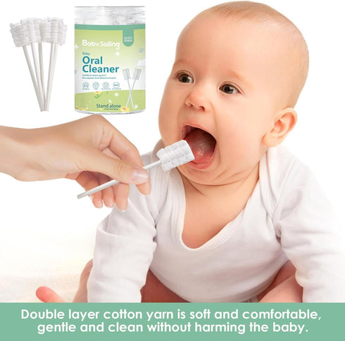 BARASH Baby Cleaning Stick - Tongue Cleaner Toothbrush for Infant Dental Care, Travel & Home Use