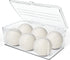 Dryer Sheet Holder - Acrylic Dryer Ball Dispenser Container with Lid for Laundry Pods, Clips, and Sheets