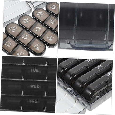 Travel-Friendly Weekly Pill Organizer - NOLITOY Medicine Storage Case