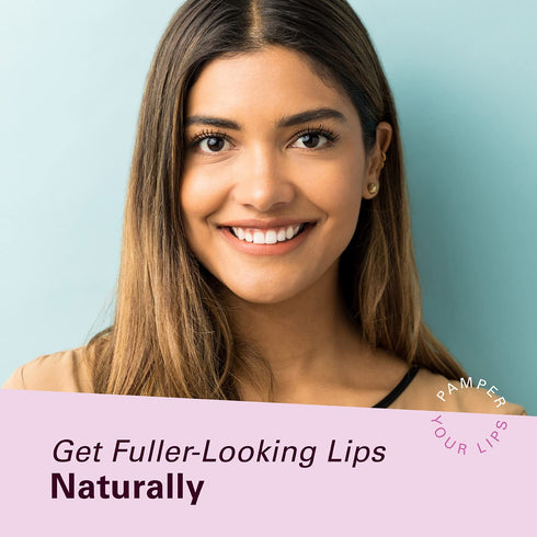 M3 Naturals Collagen Lip Plumper, Clinically Proven Natural Lip Enhancer for Fuller Softer Lips