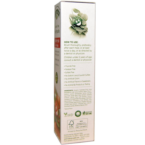 Natures Gate Cherry Gel Toothpaste for Kids, 5 Ounce