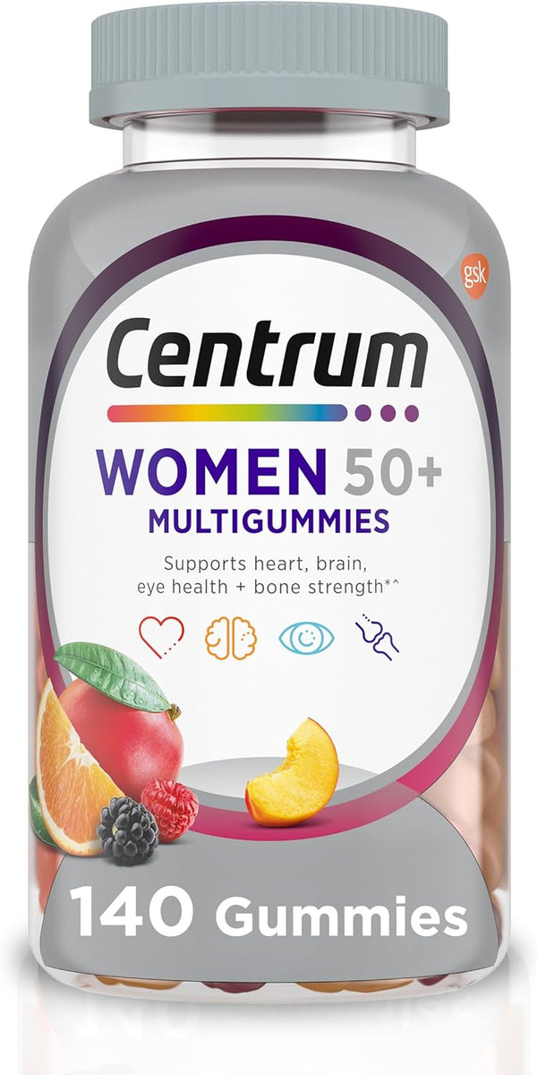 Centrum MultiGummies for Women 50 Plus, Multivitamin/Multimineral Supplement with Vitamins D3, E,
