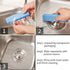 Norme 30 Pieces Pumice Stones, Pumice Scouring Pad, Toilet Bowl Cleaner, Bath, Household, Kitchen, Pool, Blue,