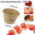 200 Pcs 4 oz Natural Sugarcane Biodegradable Bowls Disposable Paper Bowls Compostable Soup Bowls for Salad,Hot Soup,Pasta and Dessert by Cmkura