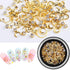 SILPECWEE 3D Nail Rhinestones and Studs Set, 6 Boxes, Gold Nail Rivets, Clear Nail Jewelry Decorations