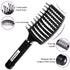Hair Brush, Detangler Hair Brushes for Women Men Kids Faster Blow Drying, Curved Vent Detangling Brush for Wet Dry Curly Straight Thick Thin Hair Adds Shine, Makes Hair Smooth (black)