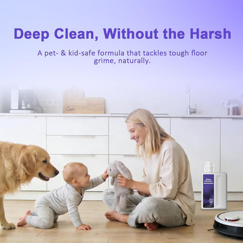 QKLYXEN 1 Floor Cleaning Solution Compatible With Dreame Cleaning Solution, Low Foam & No Residue, Floor Cleaner
