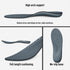Walkhero Arch Support Inserts for Plantar Fasciitis, Orthotic Insoles for Foot Pain Relief, Mens 10-10 1/2