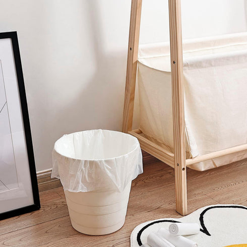 Small Trash Bags 4 Gallon, 100 Count, White Garbage Bags for Office Bedroom Bathroom Trash Can