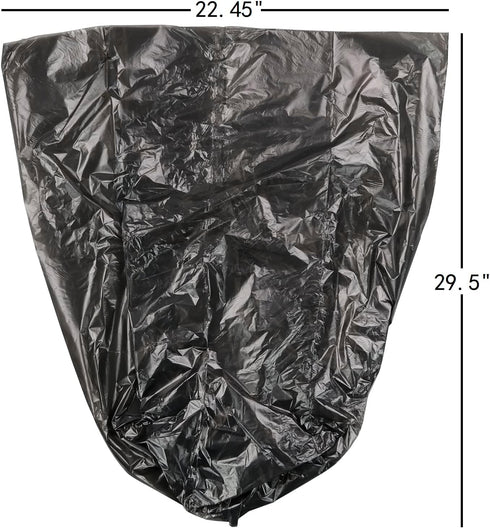 8 Gallon Black Trash Bags, Waste Bin Liners for Kitchen, Office (6 Rolls/150 Counts) by Yesdate