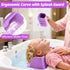 Hair Washing Station for Kids, Portable Hair Washing Basin for Sink or Bathtub, Silicone Shampoo Bowl with Rinse Cup