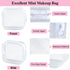 PLULON TSA Approved Toiletry Bag, 2 Pack Small Makeup Bag for Purse, Clear Mini Cosmetic Zipper Pouch