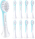 Kids Mini Toothbrush Heads Compatible with Philips Sonicare, Replacement Heads for Ages 3 to 6, Turquoise - HX6038-8
