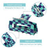 Whaline 6 Pack Checkered Hair Claw Clips - Strong Hold Rectangle Multicolored Plaid Non-Slip Hair Clips