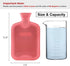HomeTop Premium Classic Rubber Hot Water Bottle - Red Color