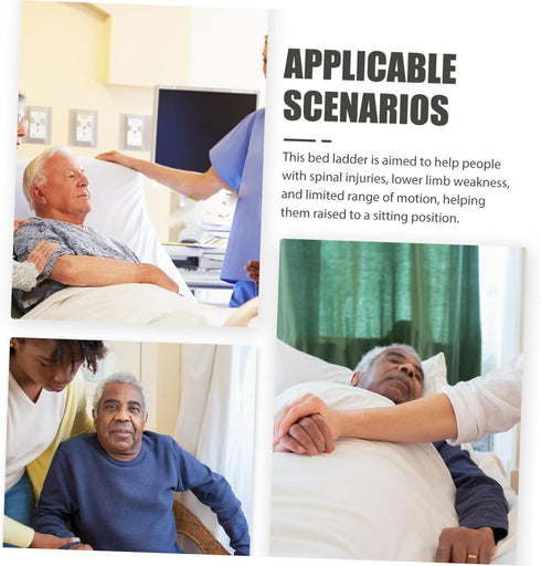 Seniors Bed Ladder Assist Belt Adjustable Pull up Strap for Elderly Disabled Easy Install Use Comfortable Grip