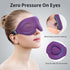 NEWVANGA 3D Sleep Mask for Back and Side Sleepers, Luxury Eye Mask to Block Out Light, Breathable Travel Cover Purple