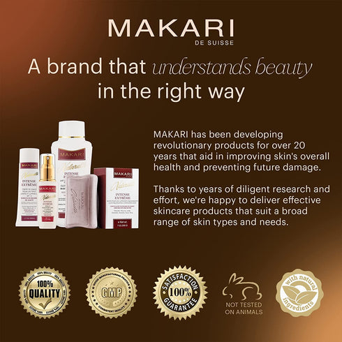 Makari Naturalle Intense Extreme Brightening Face Cream, 1.7 oz - Anti-Aging Treatment for Acne Scars, Stretch Marks,