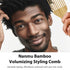 2-Piece Bamboo Comb Set for Afro Hair: Natural Anti-Static Picks for Curly, Thick Hair, Ideal for Men and Women, Eco-Friendly Styling and Detangling Solution