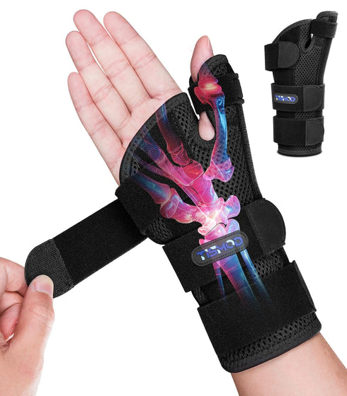 Adjustable Wrist Brace for Carpal Tunnel with Thumb Support, Pain Relief for Arthritis, Tendonitis, De Quervain's