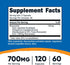 Nutricost Resveratrol 700mg, 120 Capsules - Vegan, Gluten Free, Non-GMO