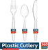 360 Count Plastic Silverware Set, 120 Clear Plastic Forks, 120 Plastic Spoons, 120 Plastic Knives, Heavy Duty BPA Free Disposable Plastic Cutlery Set, Premium Clear Utensils for Party Supplies by Munfix