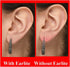 EarLite 240 (60 Ea X 4 Packs) Invisible Earring Ear Support Waterproof Patches in ZipLock Pouch, Made in USA