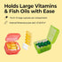 Terchonbarley 28 4 Sets, Monthly Pill Organizer Grid Weeks Box, Detachable Removable Compartments for Daily, Weekly