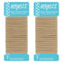 HOYOLS Light Blonde Ponytail Holders - No Metal Elastic Hair Ties, Braided Bands Scrunchies for Medium Hair, 50 Count,