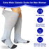 Ioryzek 2 Grey-2Pairs) Diabetic Socks Extra Width Non Binding Pairs Bariatric Sock Neuropathy Hospital Swollen Socks