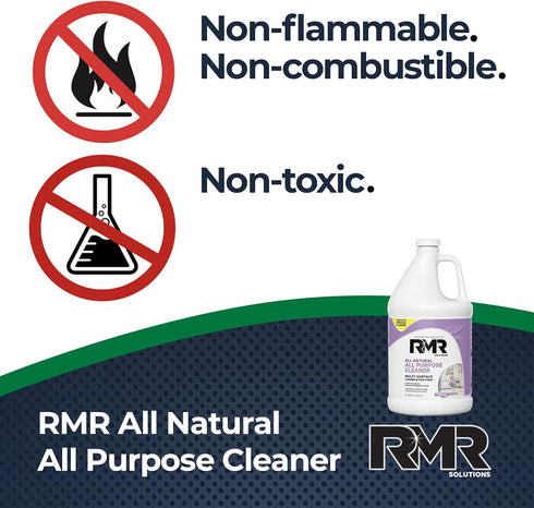 RMR All Natural All-Purpose Cleaner - Non-Toxic, Rinse-Free Multipurpose Cleaning Supplies, 1 Gallon Bottle