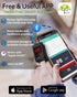 HOLFENRY Fingertip Pulse Oximeter - Bluetooth Oximeter for SpO2/Heart Rate/PI with Auto Graph Display/Alarm