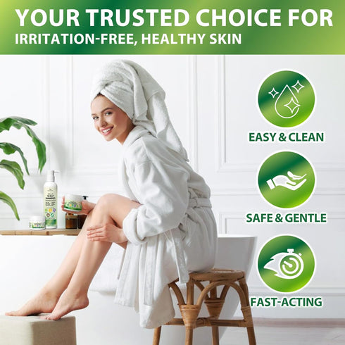 Recuren Plus 100g Antifungal Cream with Tea Tree Oil Advanced Herbal Relief for Skin Fungus, Jock Itch, Eczema