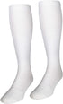 NuVein Compression Socks for Men, 15-20 mmHg Support, Knee High, Closed Toe, Padded Cushion Foot, White, Medium