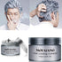Temporary Silver Gray Hair Spray Color, Luxury Coloring Mud Grey Hair Dye Wax, Washable Treatment for Party