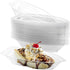 ZEAYEA 150 Pack 8 oz Banana Split Boat Plate, Disposable Plastic Food Boats for Ice Cream Sundae Serving