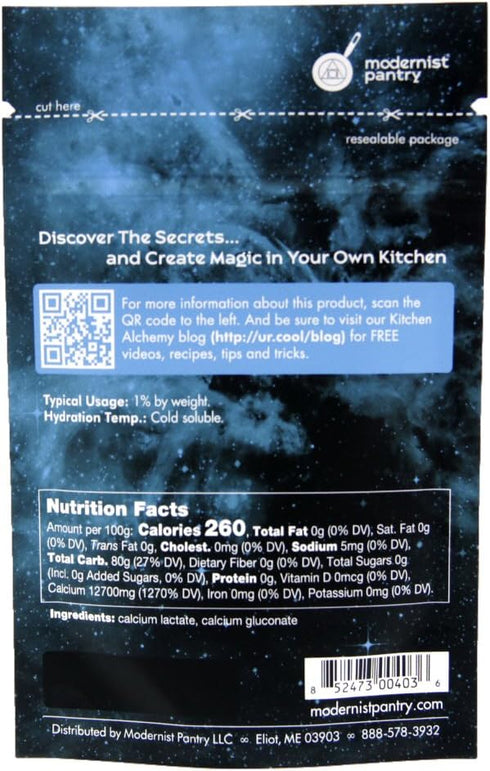 Sodium Alginate + Calcium Lactate Gluconate Value Pack - Non-GMO Vegan OU Kosher Certified - 100g/4oz