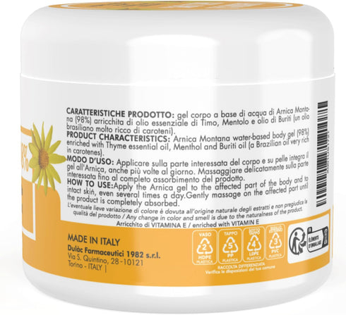 Dulàc - Arnica Gel for Bruising and Swelling, 16.9 Fl Oz, 98% Arnica Montana Cream for Muscle and Joint Relief,