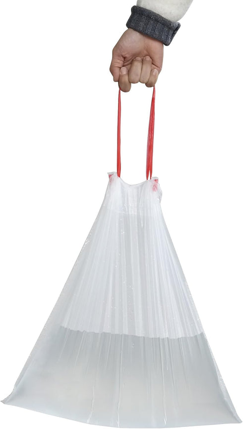 10 Gallon Kitchen Trash Bags, Medium Drawstring Garbage Bags, 108 Counts