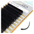 LASHVIEW Individual Lashes, Ellipse Flat Eyelash Extensions 0.20mm D Curl 8-15mm Mixed Tray, Mink Black, Super Matte