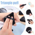 Pimoys 6 Pieces Powder Puff Face Makeup Puff, Soft Triangle Velour Cosmetic Sponge for Loose Powder and Contouring