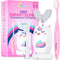 Kids Toothbrushes U Shape, Automatic Toothbrush, Toddler U Shaped, Rechargeable Electric Brush Age 2+, Unicorn