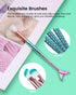 Mermaid Makeup Brushes Set, NIZIYI 11PCS Make Up Foundation Powder Cream Eyebrow EyeShadow Eyeliner Lip Blush Concealer Kabuki Beauty Brushes with Bag for Girls Christmas & Birthday Gift