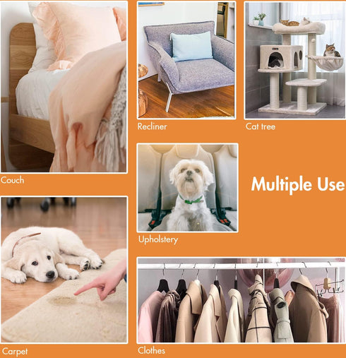 Pet Hair Remover, Special Dog Hair Remover Multi Fabric Edge, 3 PCS for Couch, Furniture, Carpet, Car