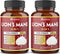 5X Potency 2 Packs 90 Capsules Lions Mane Mushroom Supplement, 5050mg, 6 Month Supply with Cordyceps, Reishi,