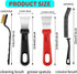 MixS Live 8Pcs Set,Heavy Hard Bristle Crevice Cleaning Brush Duty Grout Brush Kit, Deep Clean Brush for Stove, Window