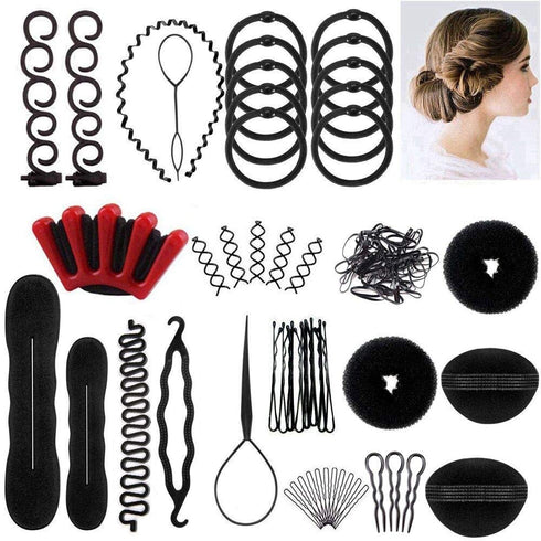 Winkeyes Hair Styling Set, DIY Hair Braiding Tool Kit with Accessories for Fast Spiral Braids